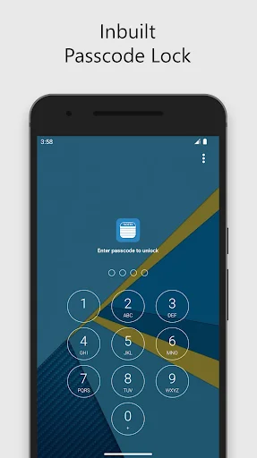 To-Do Notes passcode lock screen with numeric keypad for secure note protection